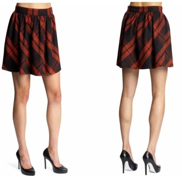 Joie Dresses & Skirts - Joie Red Plaid Mini Skirt